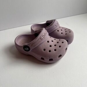 Crocs Classic Clog Toddler Size 4 Lavender Purple Slip On Water Shoes